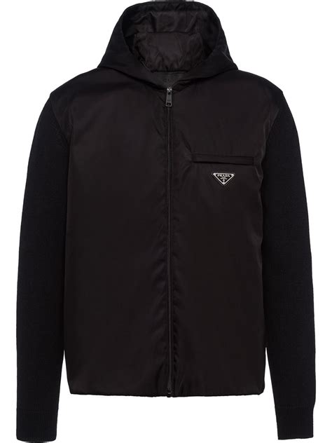 prada zip t shirt|women's Prada hoodies.